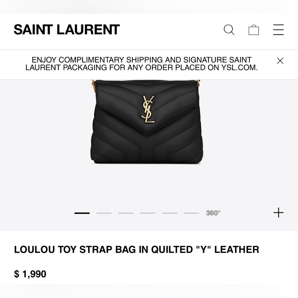 Saint laurent Lou Lou toy black - Picture 8 of 9